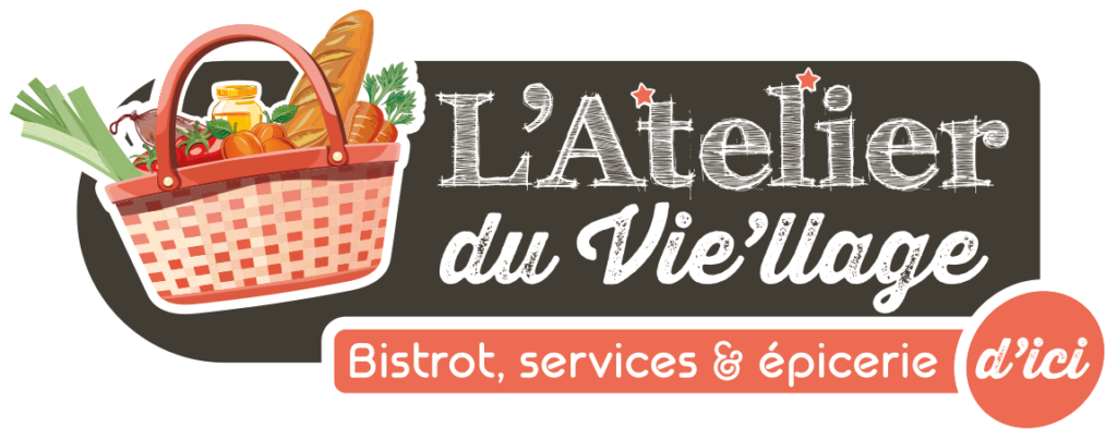 Logo de l'Atelier du Vie'llage • Bistrot, services & épicerie d'ici • Claveyson • Drôme des collines